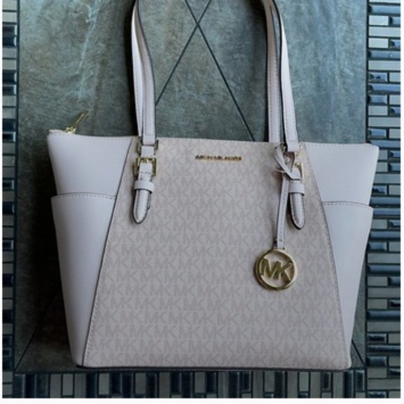 MICHAEL KORS Charlotte Large Top Zip Tote Ballet - Picture 9 of 16